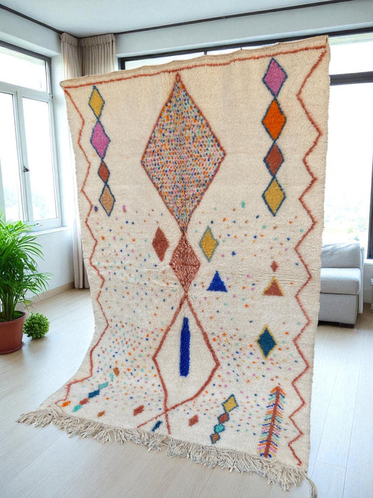 Mrirt Moroccan Wool Rug|customize your size| moroccan rug