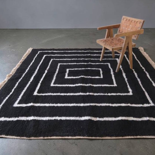 Beni Ourain rug soft wool |customize your size| moroccan rug