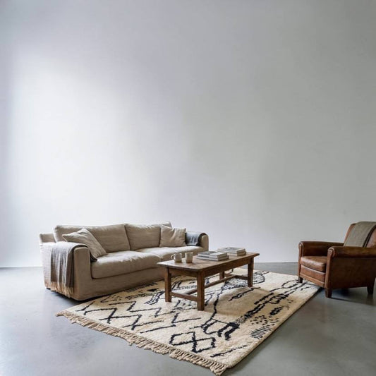 Beni Ourain rug soft wool |customize your size| moroccan rug