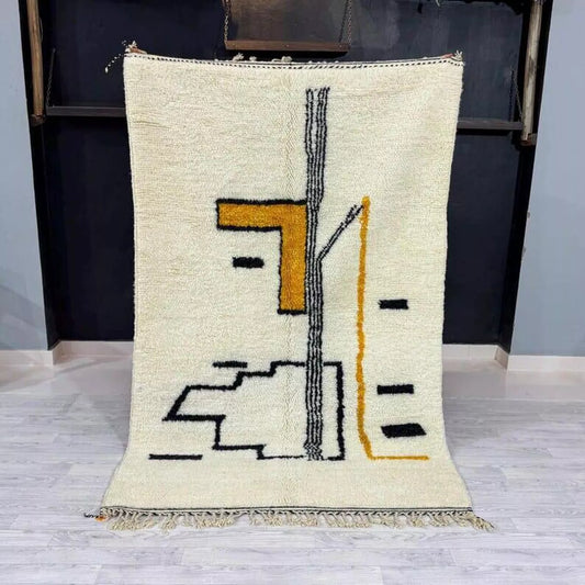 Handmade wool rug | moroccan rug
