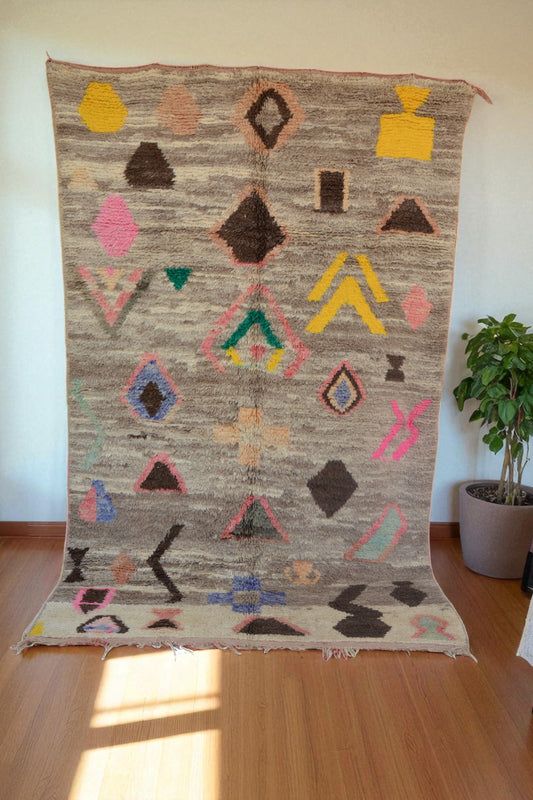 Vintage Moroccan Boujaad Rug|customize your size| moroccan rug