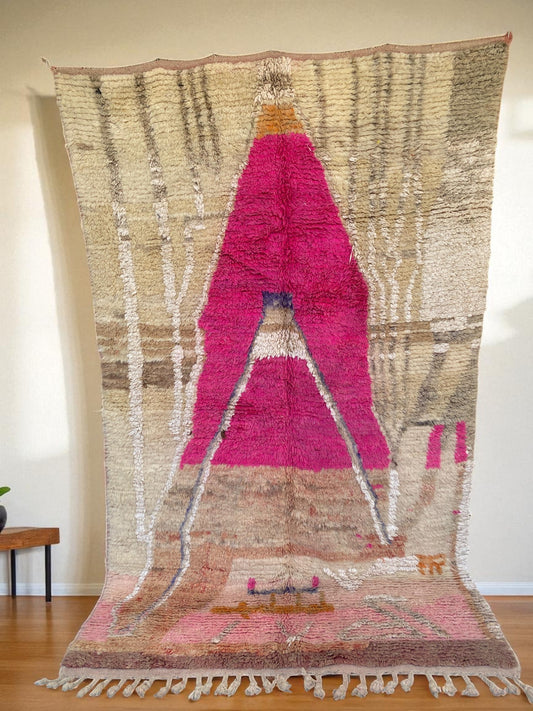 Vintage Moroccan Boujaad Rug|customize your size| moroccan rug
