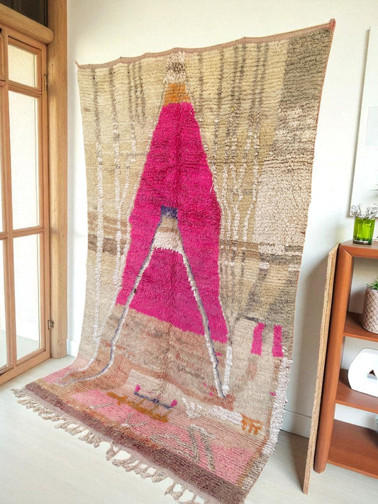 Vintage Moroccan Boujaad Rug|customize your size| moroccan rug