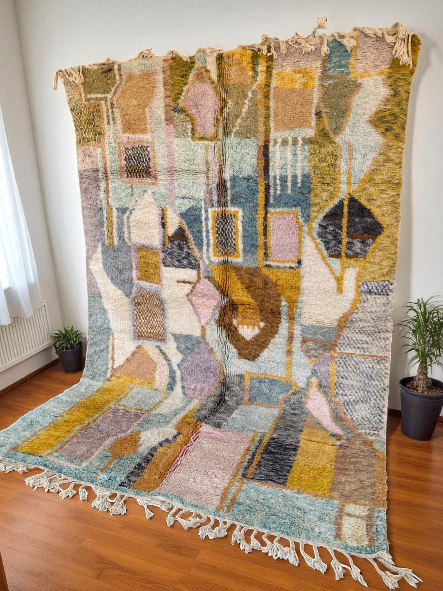 Authentic Beni Ourain Area Rug|customize your size| moroccan rug
