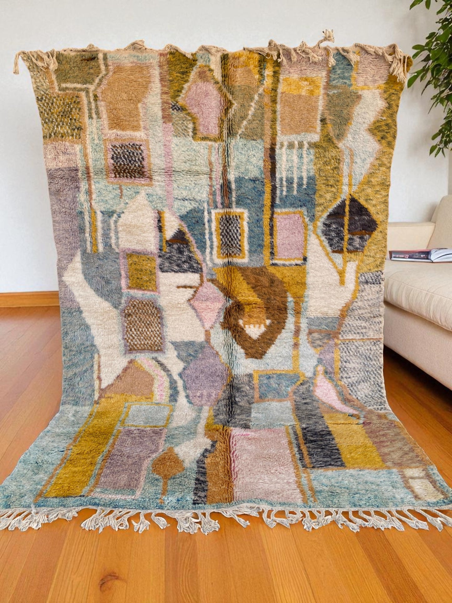 Authentic Beni Ourain Area Rug|customize your size| moroccan rug