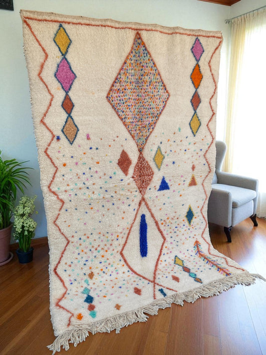 Mrirt Moroccan Wool Rug|customize your size| moroccan rug
