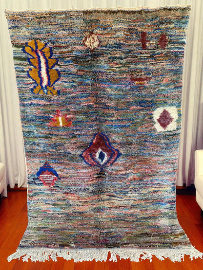 Colorful Beni Ourain Rug|customize your size| moroccan rug