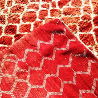 Red and White Dots|customize your size| moroccan rug
