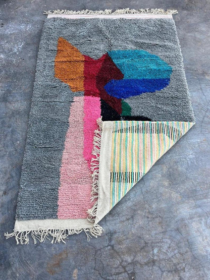 azilal carpe| soft wool |customize your size| moroccan rug