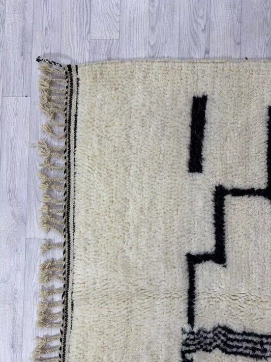 Handmade wool rug | moroccan rug