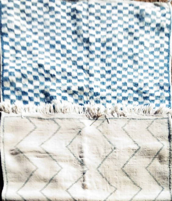 Blue and White|customize your size| moroccan rug