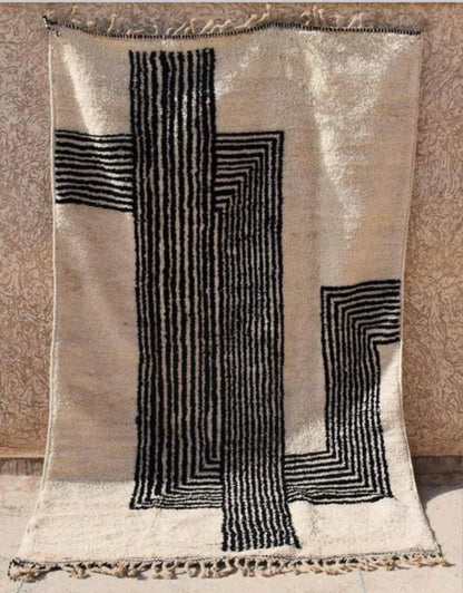 Beni Ourain rug soft wool |customize your size| moroccan rug