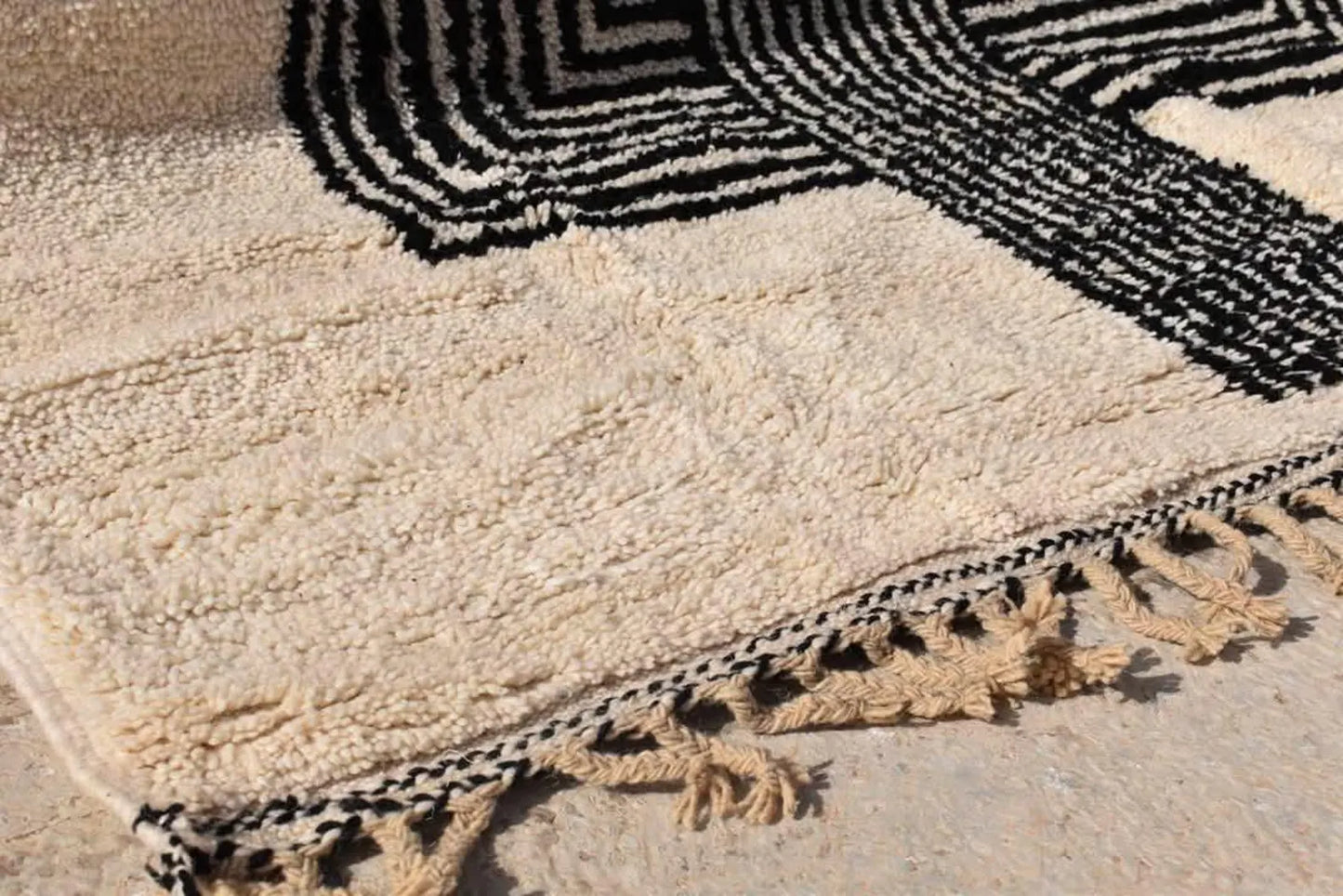Beni Ourain rug soft wool |customize your size| moroccan rug