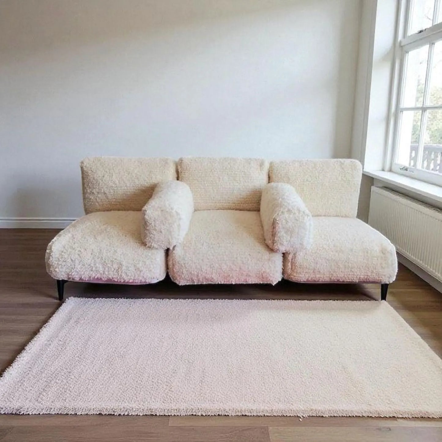 handmade Moroccan wool floor sofa