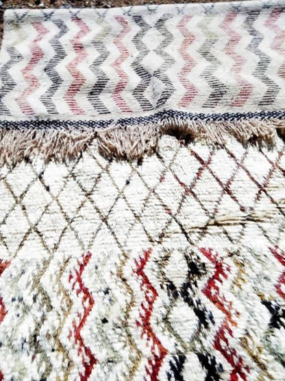 Red and Black|customize your size| moroccan rug