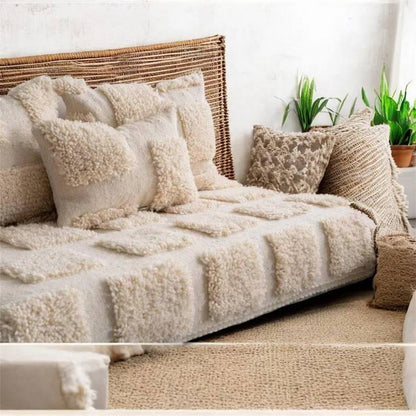 handmade Moroccan wool floor sofa