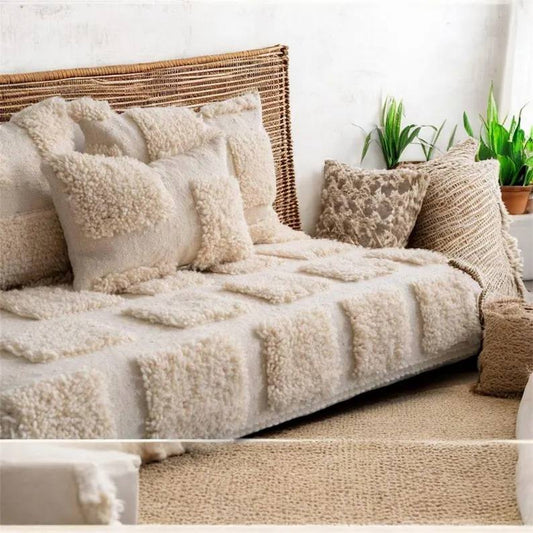 handmade Moroccan wool floor sofa