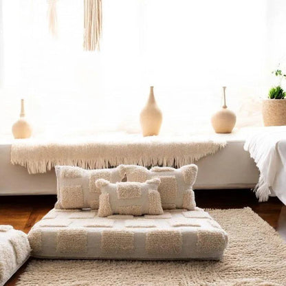 handmade Moroccan wool floor sofa