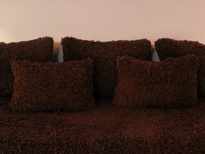 handmade Moroccan wool floor sofa