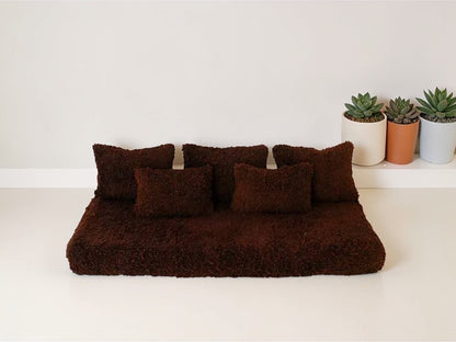 handmade Moroccan wool floor sofa