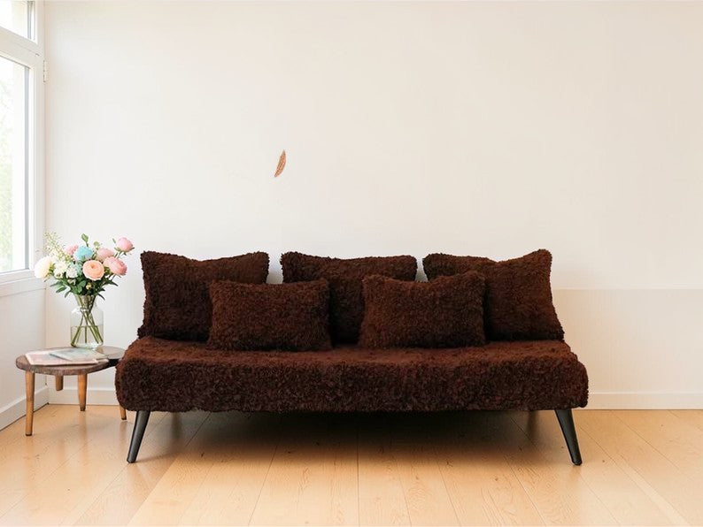 handmade Moroccan wool floor sofa