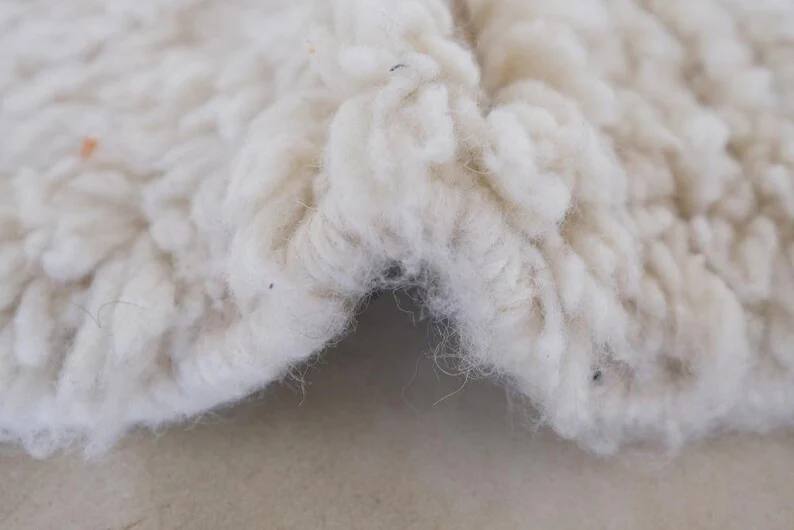 white and black Mrirt carpet| soft wool |customize your size| moroccan rug