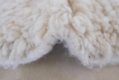 white and black Mrirt carpet| soft wool |customize your size| moroccan rug