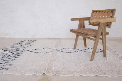 white and black Mrirt carpet| soft wool |customize your size| moroccan rug