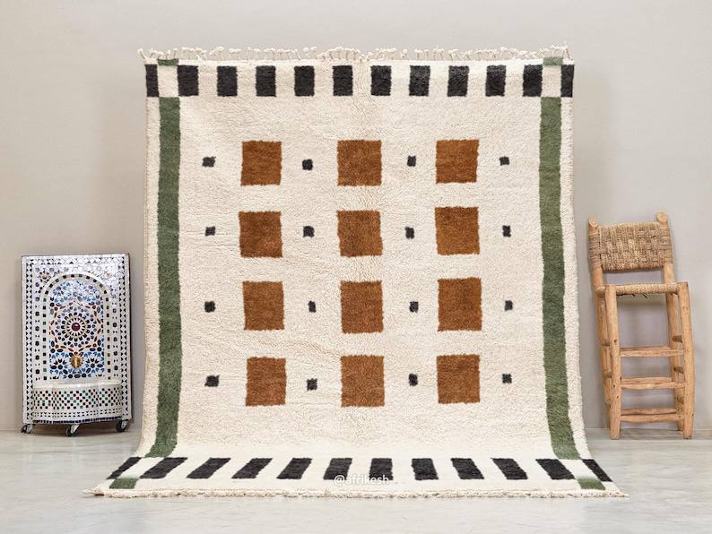 Beni Ourain rug wool |customize your size| moroccan rug
