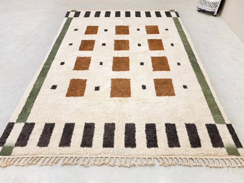 Beni Ourain rug wool |customize your size| moroccan rug