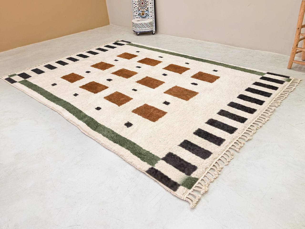 Beni Ourain rug wool |customize your size| moroccan rug