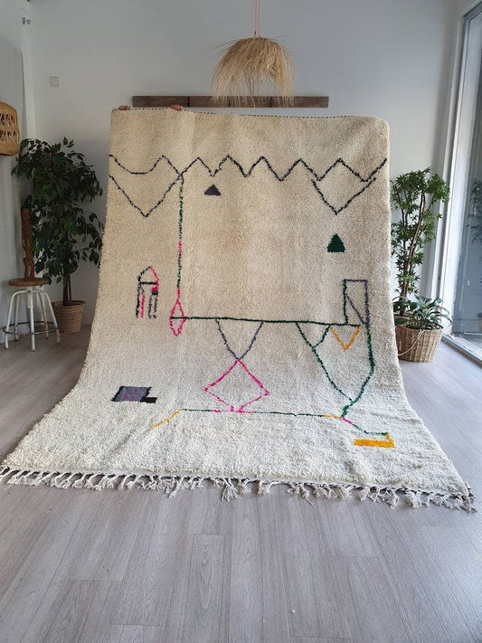 Beni Ourain rug wool |customize your size| moroccan rug