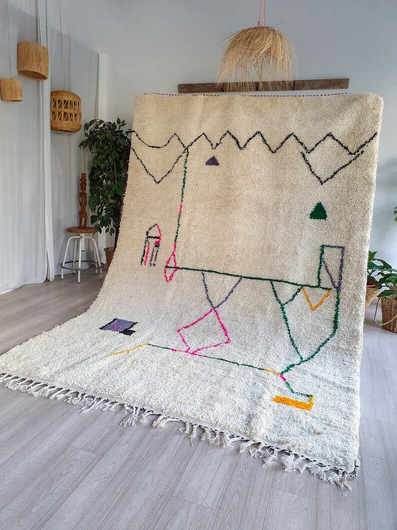 Beni Ourain rug wool |customize your size| moroccan rug