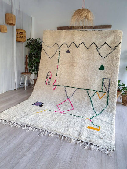 Beni Ourain rug wool |customize your size| moroccan rug