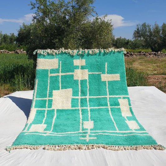 Natural green mrirt carpet |customize your size| moroccan rug