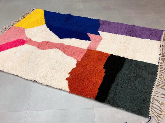 Multicolore azilal carpet| moroccan rug