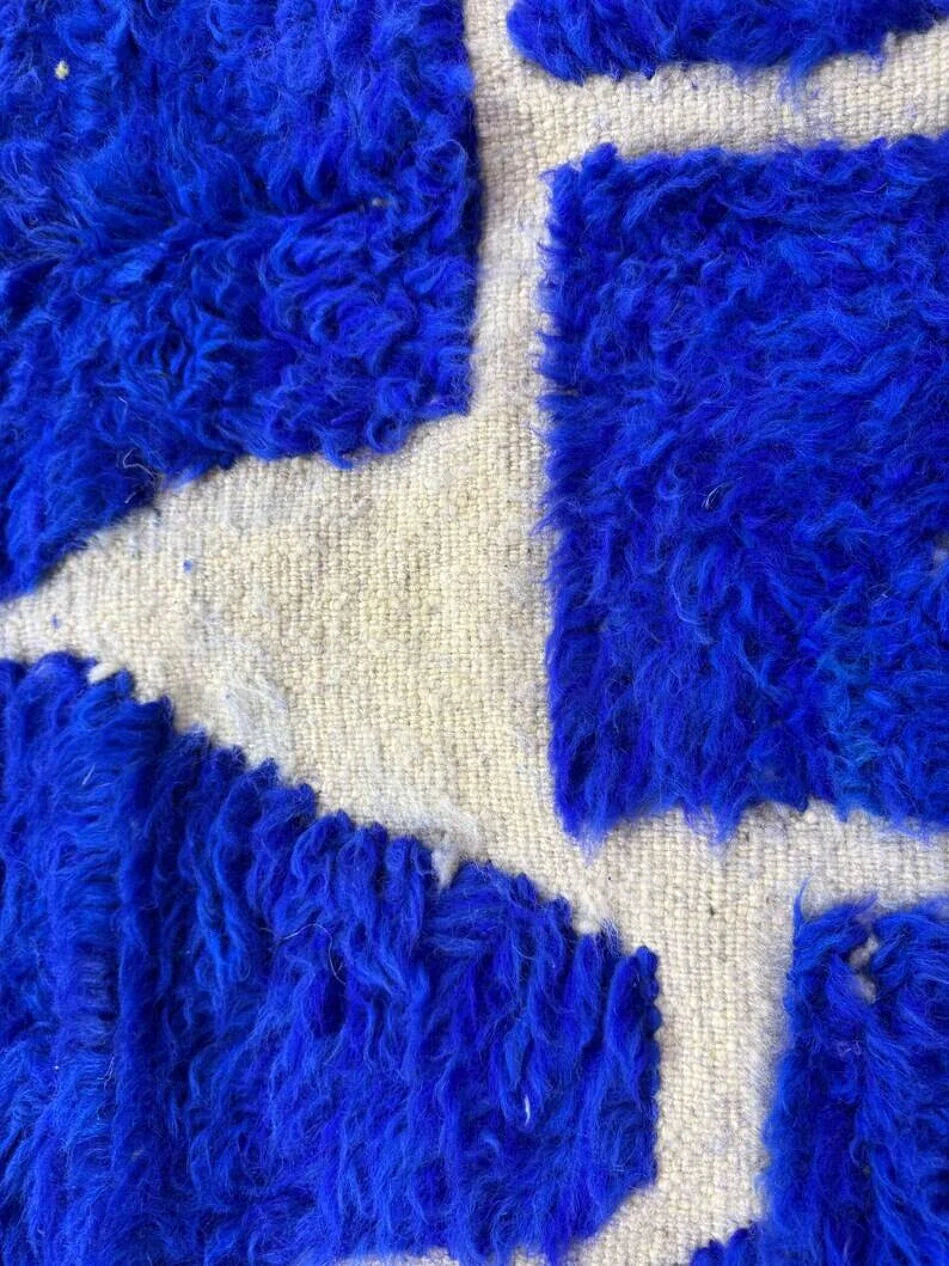 Blue Mrirt carpet| moroccan rug