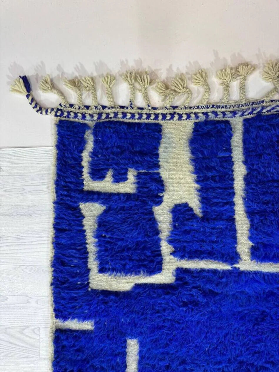 Blue Mrirt carpet| moroccan rug