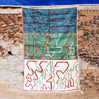 Blue Tones|customize your size| moroccan rug